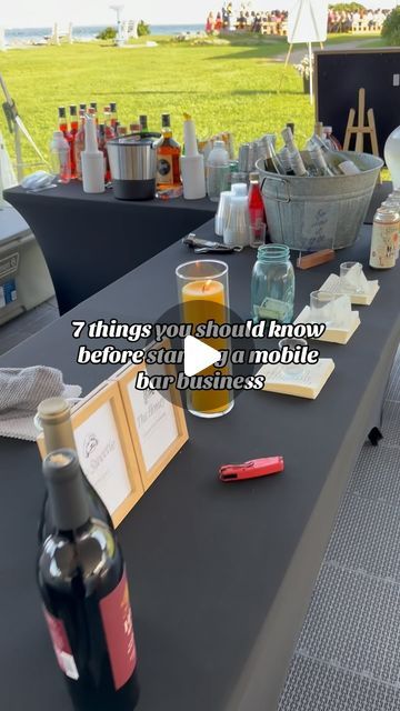 Mobile Bartending Setup, Mobile Bartending Trailer, Mobile Bar Names, Mobile Bar Set Up, Mobile Bar Business Plan, Bar Setup For Party, Event Bartending, Mobile Bar Ideas, Mobile Bartending Business