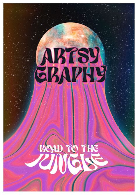 Poster Design / Art Cover Trap Graphic Design, Acid Design Poster, Disco Poster Design, Trippy Typography, Acid Graphic Design, Trippy Graphic Design, Indie Graphic Design, Trippy Graphics, Trippy Logo