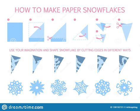 Diy Paper Snowflakes Pattern, Snowflakes For Kids, Schnee Party, Paper Snowflake Designs, Making Paper Snowflakes, Paper Snowflake Template, 3d Paper Snowflakes, Diy Christmas Snowflakes, Paper Snowflake Patterns