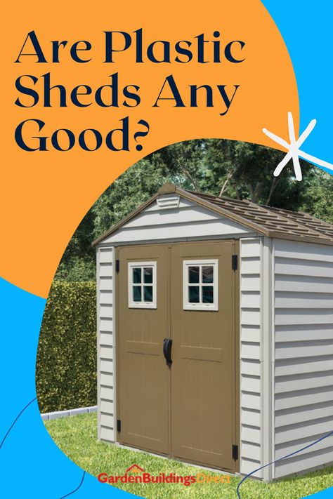 Plastic She Shed, Lifetime Shed Ideas, Plastic Shed Organization, Plastic Shed Makeover, Rubbermaid Shed, Insulating A Shed, Plastic Shed, Plastic Storage Sheds, Vinyl Sheds