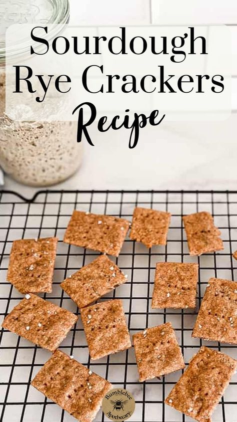 These sourdough rye crackers are my favorite way to enjoy properly prepared traditional grains in a cracker. Sourdough rye crackers are one of my favorite snacks to have on hand. Crackers are one of those foods where it can feel easy to compromise on traditional food principles, but it doesn’t have to be that way! Snacks To Have On Hand, Use Sourdough Starter, Rye Sourdough Starter, Rye Crackers, Sourdough Starter Discard, Rye Sourdough, Sourdough Rye, Healthy Crackers, Sourdough Starter Discard Recipe