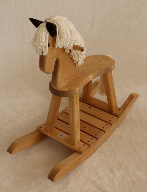 Junior Wooden Rocking Horse - Etsy ✨ #toddlergames #toddlers #toddlertoys #firstbirthday #firstbirthdayideas #nurserydecor #nursery #babyroom #babyroomdesign #kidsroom #toddlerroom #montessory #woodentoys #firstbirthdayparty #kidsofinstagram #playroomdecor #woodentoys #imagineplay #playroomdecor #playroomdesign #toddlerapproved #activitiesforkids #education #stemforkids Horse Rocking Chair, Rocking Horse Nursery, Rocking Horse Diy, Rocking Horse Woodworking Plans, Rocking Bed, Spring Toys, Wood Rocking Horse, Wooden Horses, Horse Nursery