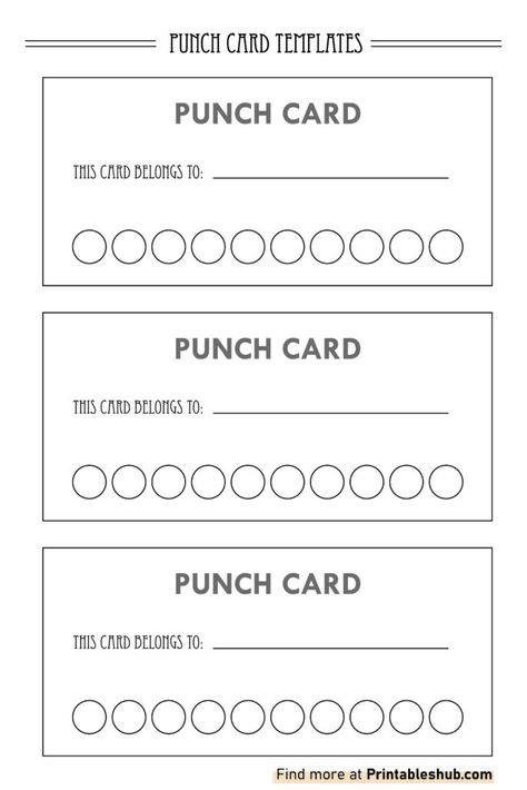 Good Behavior Punch Card Free, Carnival Punch Card, Punch Cards Printable Free, Printable Punch Cards Free, Punch Card Template, Hole Punch Cards Free Printable, Loyalty Card Template Free Printable, Punch Card Template Free Printable, Behavior Punch Cards Free Printable