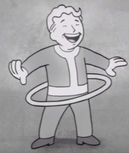 Vault Boy GIF - Vault Boy HoolaHoop - Discover & Share GIFs Fallout Theme, Vault Boy Fallout, Fallout Funny, Vault 111, Fallout Cosplay, Pip Boy, Vault Tec, Best Rpg, Fallout Art