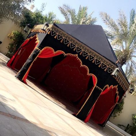 Wedding Tent Layout, Amazing Tents, Indian Tent, Moroccan Tent, Arabian Tent, Arabian Nights Theme, Arabian Decor, Red Combination, Mehndi Function