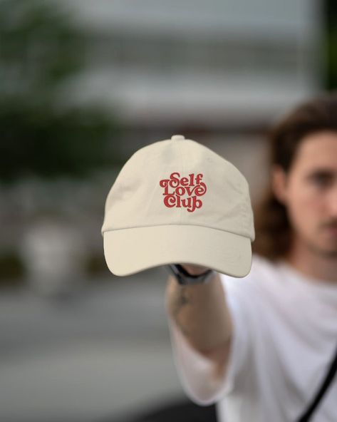 Baseball Caps Aesthetic, Trucker Hat Photography, Cap Merch, Sporty Dad Hat For Streetwear, Cap Product Photography, Hat Merch Photoshoot, Dad Hat, Trendy Caps, Cute Caps