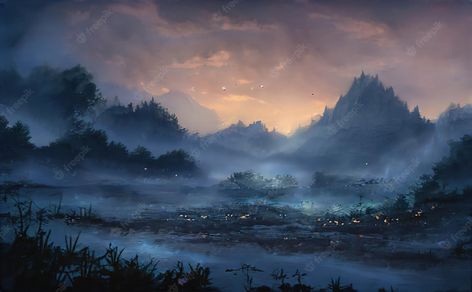 Dark Fantasy Landscape Art, Atla Oc, Mountain Top View, Classical Studies, Dark Mountains, Mountain Aesthetic, Landscape Inspiration, Big Scary, Pixel Art Tutorial