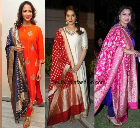 Accessorize and Turn up your regular salwar kameez into a stylish one by following these 7 style tips like using jacket, palazzo, capes etc. Salwar Pattern, Indian Designer Suits, Salwar Kamiz, Desi Clothes, Ethnic Outfits, Dress Indian Style, Saree Dress, Indian Attire, Anarkali Dress