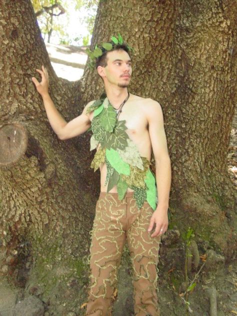 Forest Spirit by luckinspades Enchanted Outfit For Men, Enchanted Forest Mens Attire, Enchanted Forest Costume Male, Men Fairy Costume, Enchanted Forest Outfit Men, Enchanted Forest Theme Outfit, Hoco Themes, Forest Costume, Forest Outfit