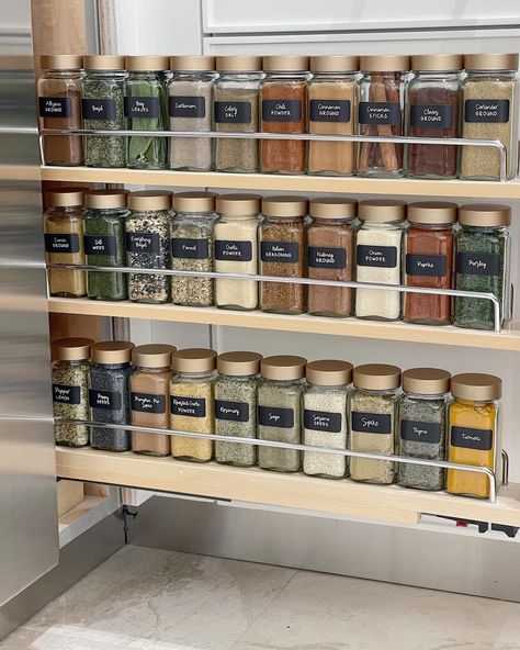 Space Lift: Spice Drawer Kitchen Decor Collections, Neat Method, Narrow Kitchen, Spice Drawer, House Organisation, Spice Storage, Kitchen Spices, Spice Organization, Home Organisation