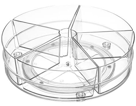 Lazy Susan Cabinet, Lazy Susan Organization, Lazy Susan Turntable, Food Storage Container, Drawer Organizers, Container Store, Cabinet Organization, Lazy Susan, Dining Storage