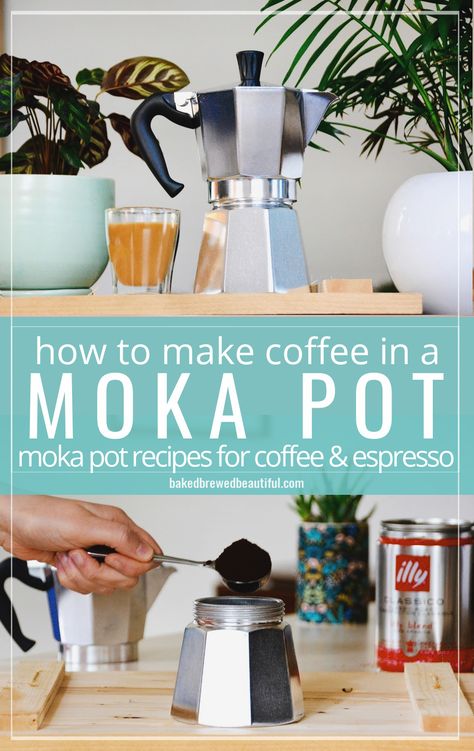 Moka Pot Recipes, Espresso How To Make, Coffee Moka Pot, Moka Pot Espresso, Pot Illustration, Moka Pot Coffee, Espresso Recipes, Coffee Brewing Methods, Espresso At Home