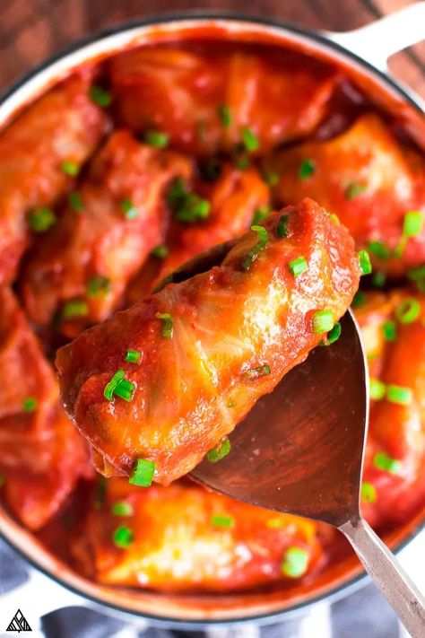 For the heartiest, most soothing recipes, look no further than these low carb and keto cabbage rolls! Stuffed with delicious beef and veggies and cooked in a flavorful sauce — your new family favorite awaits! #ketocabbagerolls #lowcarbcabbagerolls Keto Cabbage Rolls, Keto Cabbage, Boiled Egg Diet Plan, Stuffed Cabbage, Boiled Egg Diet, Low Carb Eating, Eating Plan, Cabbage Rolls, No Carb Diets