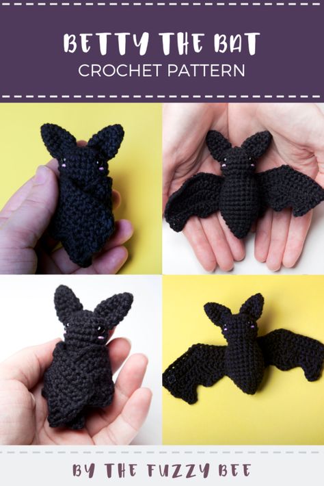 Crochet Tombstone Pattern, Knit Bat Pattern, How To Crochet A Bat, Free Crochet Bat Pattern, Crochet Bat Pattern Free Amigurumi, Gothic Crochet Patterns, Bat Crochet Pattern Free, Crochet Bat Pattern, Bat Embroidery