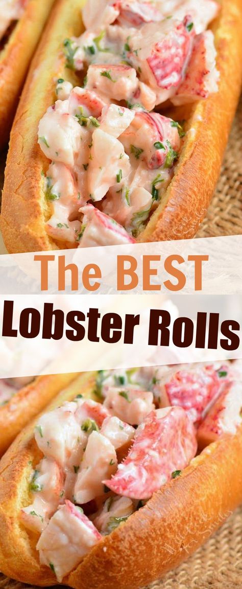 Seafood Lobster, Seafood Sandwiches, Lobster Roll Recipes, Best Lobster Roll, Lobster Dishes, Resep Seafood, Lobster Salad, Meat Salad, How To Cook Lobster