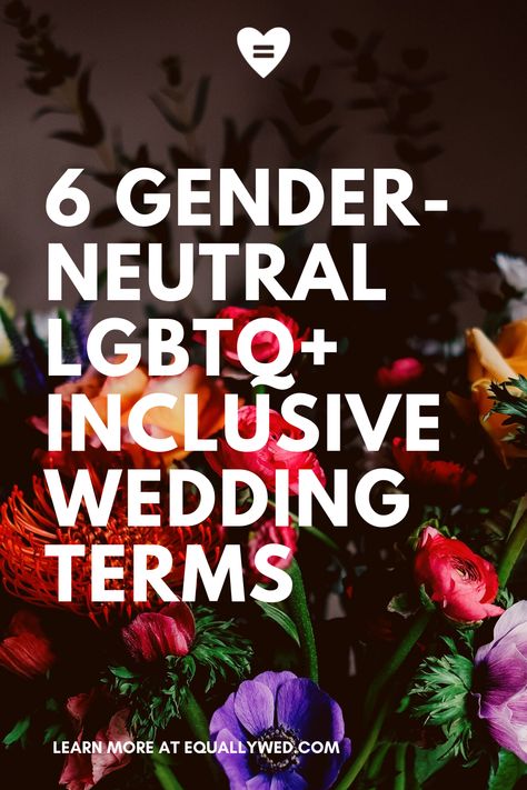 Gender Inclusive Wedding Party, Trans Wedding Brides, Queer Wedding Cake, Nonbinary Wedding Ideas, Queer Wedding Party, Gender Neutral Bridal Party, Queer Proposal, Mrs And Mrs Lgbt Wedding Ideas, Gender Neutral Wedding Party