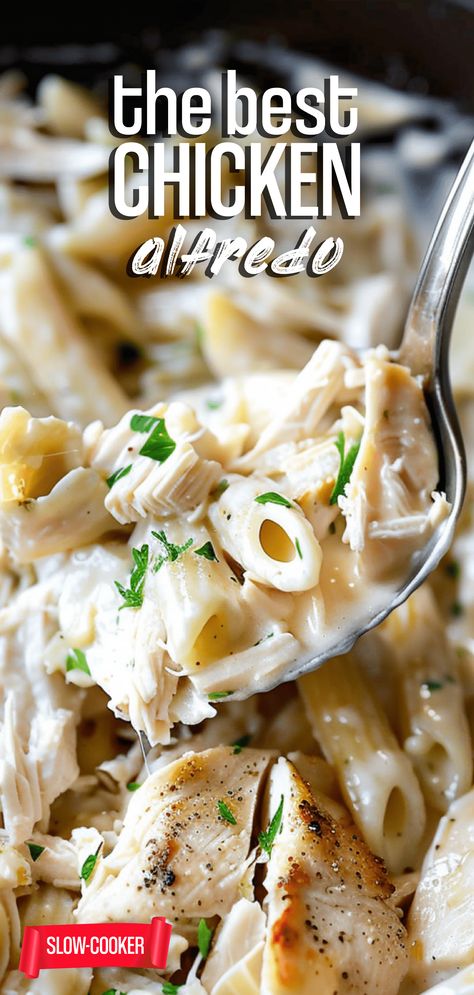 Slow Cooker Chicken Alfredo – Chasety Slow Cooker Chicken Alfredo, Cajun Chicken Fettuccine, Homemade Chicken Alfredo, Crockpot Chicken Alfredo, Costco Rotisserie Chicken, Chicken Broccoli Pasta, Crockpot Pasta Recipes, Chicken Fettuccine Alfredo, Pasta Recipes Alfredo