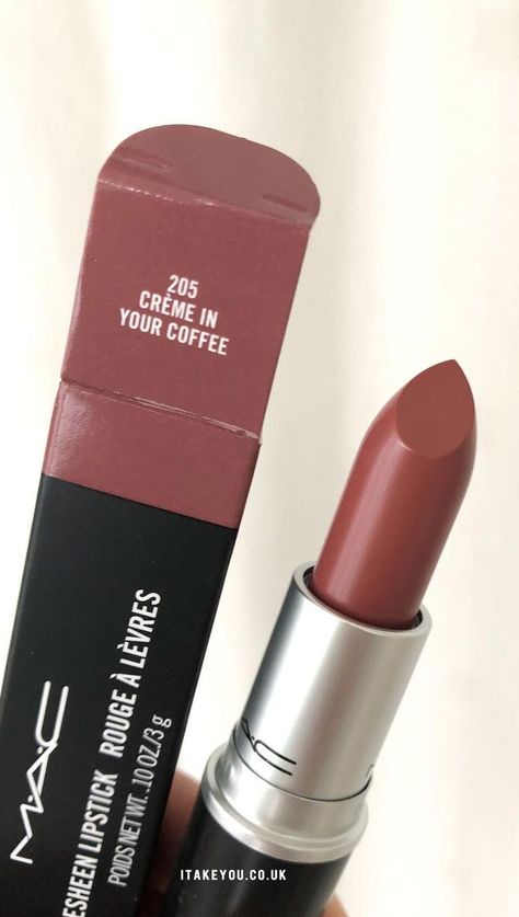 Mac Creme In Your Coffee, Classic Hybrid Lashes, Mac Makeup Lipstick, Coffee Lipstick, Hybrid Lashes, Storybook Cosmetics, Mac Lipstick Shades, Lipstick Mac, Makeup Makeover