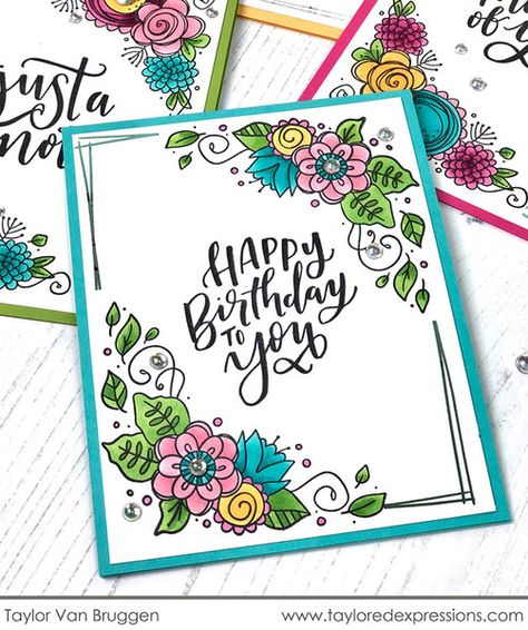 Flowers Front Page Design, Birthday Card Front Page Ideas, Border Drawing, Happy Birthday Book, Bd Card, Project Cover, Creative Book Cover Designs, Art Journal Challenge, Copic Drawings