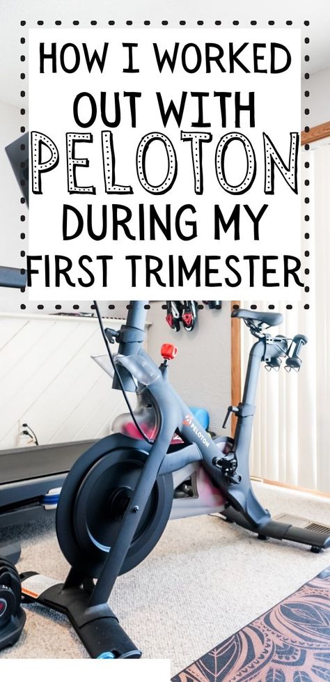 peloton bike in a home gym Prenatal Peloton Workout Plan, First Trimester Workout Plan, Second Trimester Workouts, First Trimester Workout, Pregnancy Workout Plan, Extended Breastfeeding, Gentle Discipline, Indoor Bike Workouts, Planning Pregnancy