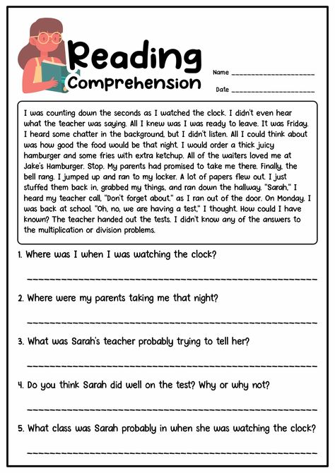 Short Story with Questions 3rd Grade 3rd Grade Short Stories, English Story Reading With Questions, Reading 3rd Grade Activities, 3rd Grade Reading Comprehension Lesson, 3rd Grade English Lessons, Work Sheets For 3rd Grade English, Comprehension Passages For 3rd Grade, Reading Materials For Grade 5 English, Short Story For Grade Two