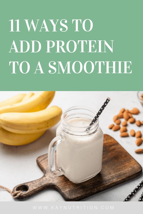 Trying to add more protein to your smoothie? Here are 11 ways to add protein to a smoothie, that don't involve powder, to help create a balanced meal. Add Protein To Smoothies, Detox Green Juice, Pumpkin Seed Butter, Turmeric Health Benefits, Fresh Turmeric, Smoothie Packs, More Protein, Turmeric Benefits, Nutrition Program