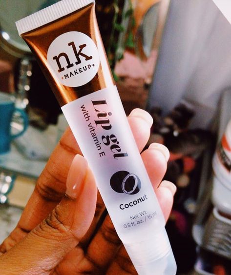 NK Coconut Lip Gel -- follow @xclusivejay for pins that'll change your life! 💘 - #nickak #lipgloss #selfcare #beauty 💄 Nk Lip Gloss Aesthetic, Nk Lipgloss, Nk Lip Gloss, Girls Lip Gloss, Lip Gel, Makeup Bag Essentials, Protective Hairstyles For Natural Hair, Lipgloss Lips, Body Hygiene