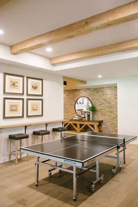 Transitional Basement Ideas, Transitional Basement, Suwanee Georgia, Basement Furniture, Rustic Basement, Brown Floors, House Plans And More, Games Room, Basement Renovations