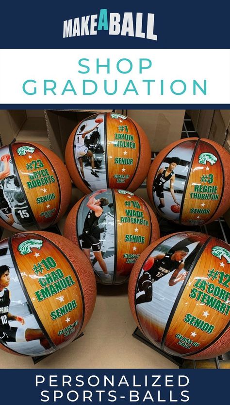 Senior Gift Ideas High School Sports, Volleyball Decor, Basketball Senior Night Gifts, Basketball Senior Night, Senior Design, Senior Graduation Party, Best Graduation Gifts, 8th Grade Graduation, Senior Night Gifts