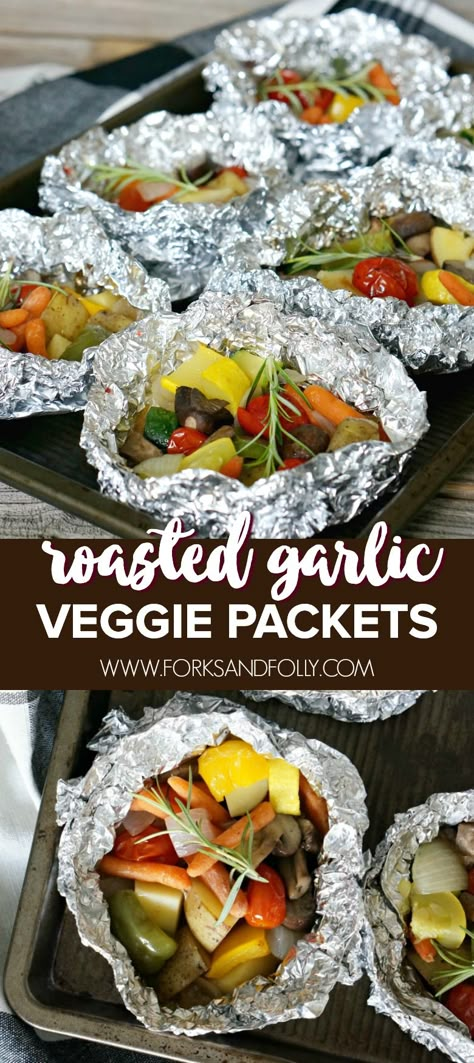 Veggie Foil Packets, Grill Vegetables In Foil, Grilling Recipes Foil Packets, Hobo Dinner Recipes, Tin Foil Meals, Grilled Foil Packets, Summer Suppers, Summer Bbq Side Dishes, Foil Packet Dinners