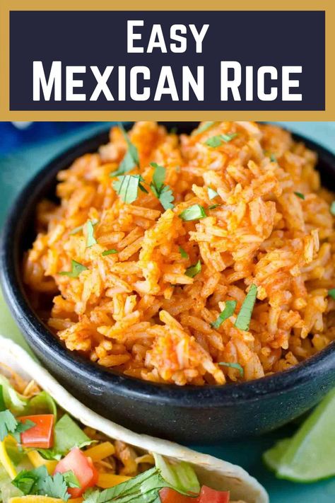 Mexican Red Rice, Authentic Mexican Rice, Red Rice Recipe, Air Flyer, Mexican Rice Easy, Spanish Rice Recipe, Mexican Rice Recipes, Dessert Box, Rice Side