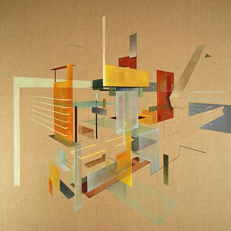 Resurrecting the monumental by Daniel Mullen Contradiction Space, Daniel Mullen, Arch Portfolio, Architectural Ideas, Deconstructivism, Presentation Styles, Scottish Artists, Architecture Painting, Design Milk