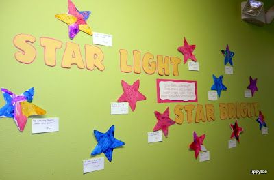 Tippytoe Crafts: Wishing Stars Star Light Star Bright Activities, Star Light Star Bright Nursery Rhyme, Books About Space, Star Bulletin Boards, Astronaut Ice Cream, Handprint Flowers, Nursery Rhymes Preschool, Bright Nursery, Nursery Rhymes Activities