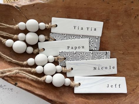 Rustic Modern Christmas, Christmas Stocking Decor, Tag Ornaments, Modern Christmas Stocking, Stocking Decor, Natural Mom, Minimal Gifts, Custom Stocking, Easter Basket Tags