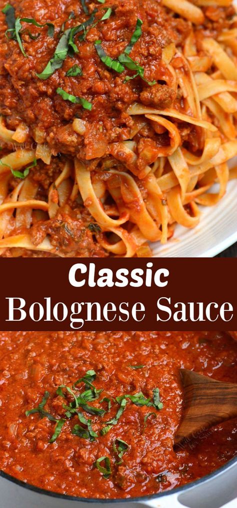 Homemade Bolognese Sauce recipe. Bolognese Sauce is a meat based Italian sauce made with vegetables, wine, milk, beef and pork. #beef #sauce #italian #bolgnese #ragu #pasta Bolognese Sauce With Veggies, Tomato Meat Sauce Homemade, Ground Beef Sauce Pasta, Beef And Pork Bolognese Sauce, Meat Sauce With Vegetables, Homemade Spaghetti Bolognese, Homemade Ragu Spaghetti Sauce, Bolognese Sauce Fresh Tomatoes, Bolognese With Fresh Tomatoes