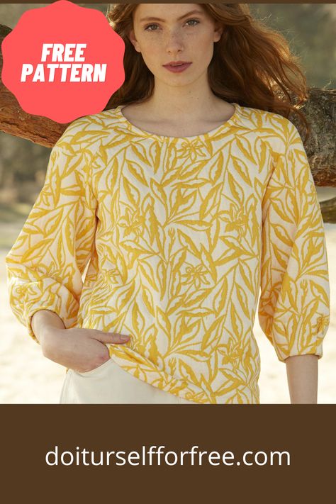 Discover an extensive collection of complimentary sewing patterns sourced globally at doiturselfforfree.com. Craft exquisite items for individuals of all ages, including children, babies, men, women, and even home decor—all at no cost. Access these free patterns conveniently in PDF format. Shirt Blouse Pattern, Basic Dress Pattern, Sewing Patterns Free Women, Tunic Sewing Patterns, Free Pdf Sewing Patterns, Dress Sewing Tutorials, Shirt Sewing Pattern, Tunic Pattern, Top Sewing Pattern