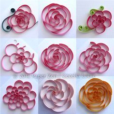 Quilling Rose Flowers, Teknik Quilling, Peacock Quilling, Quilling Rose, Quilled Roses, Quilling Instructions, Quilling Inspiration, Neli Quilling, Arte Quilling