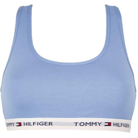 Tommy Hilfiger Bra, Calvin Klein Outfits, Bra Outfit, Calvin Klein Bralette, La Outfits, Cotton Lingerie, Pretty Bras, Cotton Bralette, Blue Lingerie