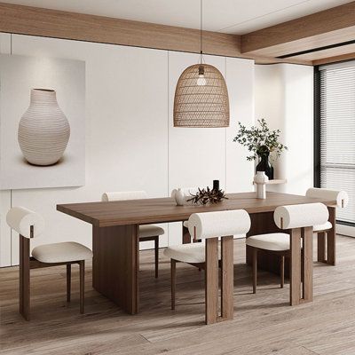 Wood Table Dining Room, Dinning Table Wood, Wood Dinner Table, Natural Wood Dining Table, Wood Kitchen Table, Dining Room Modern, Walnut Table Top, Double Pedestal Dining Table, Plastic Dining Chairs