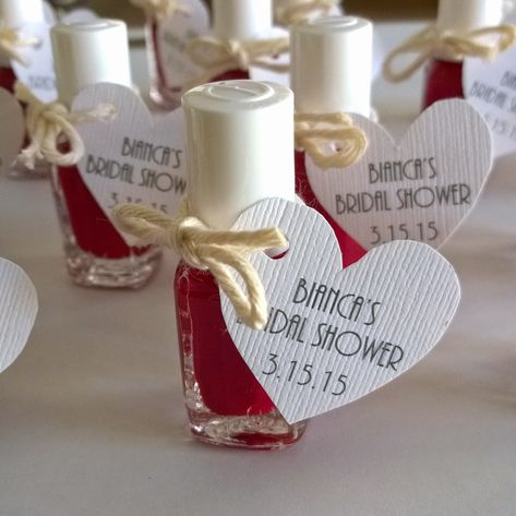 Nail Polish Tutu Favors, Cheap Baby Shower Thank You Gifts For Guests, Coaster Baby Shower Favors, Baby Shower Party Favors Girl Nail Polish, Nail Polish Favors, Girls Party, Party Girls, Mani Pedi, Baby Shower Favors