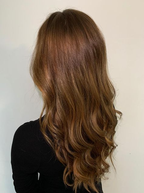 Balayage Types, Light Brown Wavy Hair, Wavy Hairstyles For Long Hair, Light Ombre, Brown Wavy Hair, Permed Hair, Red Hair Inspo, Brown Hair Looks, Hair Light