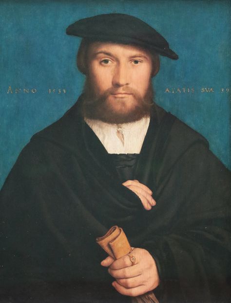 Hans Holbein il giovane (1497-1543) - Hermann Hildebrandt (?) (1533) - Gemäldegalerie , Berlino | Hans Holbein the Younger (1497-1543) - Hermann Hildebrandt (?) (1533) - Gemäldegalerie, Berlin Hans Holbein The Younger, Hans Holbein, Chalk Drawings, Religious Images, Religious Art, Book Design, A Man, Berlin, Dj