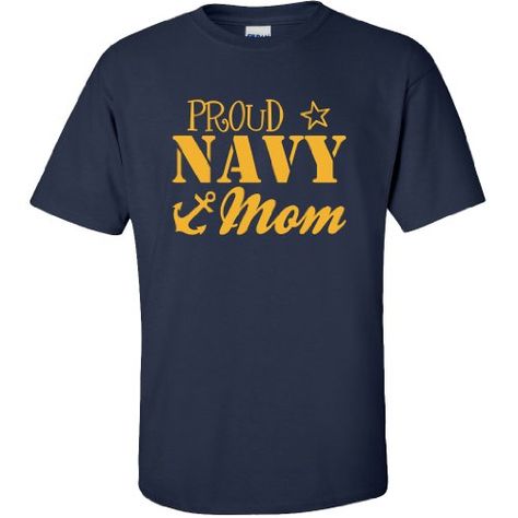 Proud Navy Mom Short Sleeve TShirt in Navy  XXXLarge -- Want to know more, click on the image.Note:It is affiliate link to Amazon. #WearIT Navy Mom Shirt, Dad Shorts, Navy Mom, Navy Shorts, Mom Shorts, Military Fashion, American Apparel, Mom Shirts, Sweater Hoodie