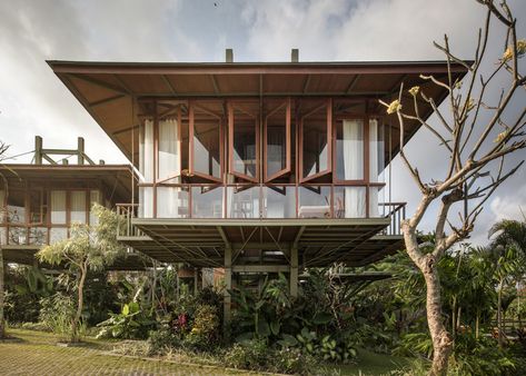 Alexis Dornier, House On Stilt, Stilt Houses, Build My Own House, House On Stilts, Tropical Architecture, Tropical House, Stilts, Forest House