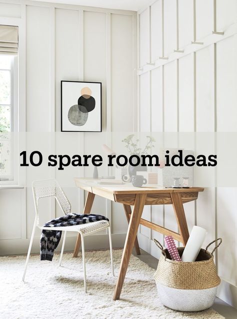 A spare room is a fantastic opportunity to make your home work better for you, but it can often feel like a big undertaking to turn it into a practical and useful space. Here are 10 creative spare room ideas to help you utilise unused space. Things To Do With Extra Rooms In Your House, Spare Lounge Room Ideas, Spare Room Makeover, What To Do With Spare Bedroom, Unused Room Ideas, What To Do With An Extra Room, Spare Room Ideas What To Do With A, Ideas For Spare Room, Unique Spare Room Ideas