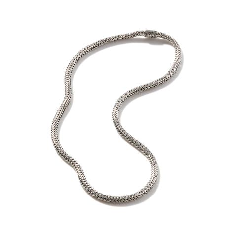 Icon Necklace, Sterling Silver, 5MM|NB96C – John Hardy John Hardy Necklace, John Hardy Jewelry, Choker Style Necklace, Small Necklace, Choker Style, John Hardy, Mens Accessories Jewelry, Necklace Sterling Silver, Metal Necklaces