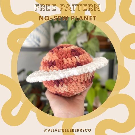 Pattern and design by @helgas_toy 🌷 When publishing your works, please indicate the designer of the pattern | Instagram Planet Crochet Pattern, Quick Crochet Amigurumi Free Patterns, Planets Crochet, Planet Crochet, Plushie Ideas, Crochet Stuffies, Instagram Pattern, Summer Challenge, Crocheting Patterns