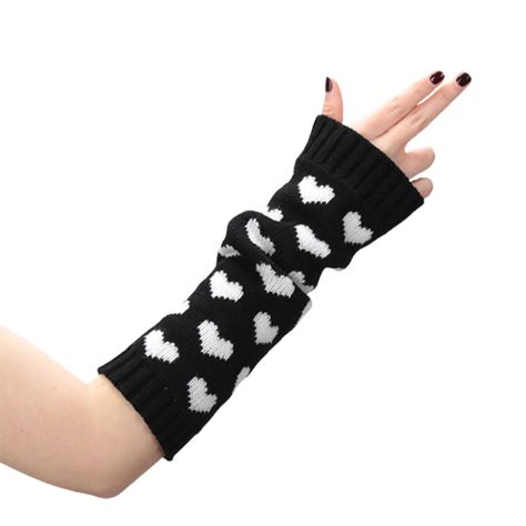 Arm Crocheting, Goth Accessories, Pink Gloves, Warmest Winter Gloves, Japanese Harajuku, Crochet Mittens, Fingerless Mittens, Wrist Warmers, Knitted Gloves