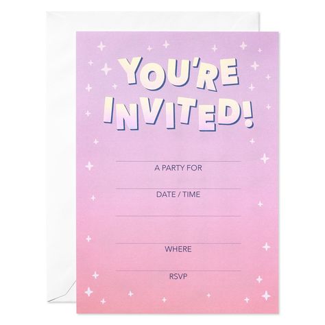 Aesthetic birthday invitation template