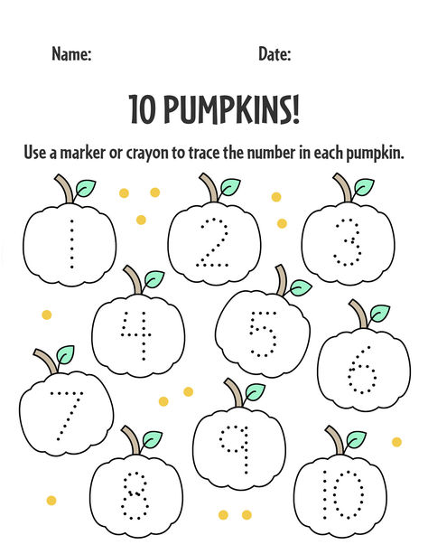 Print your Free Pumpkin Worksheets for Preschool!  Pumpkin Number Counting Sheet | Pumpkin Printables for Preschool | Counting Pumpkins for Preschool Counting Numbers Preschool Activities, Corn Counting Preschool, Pumpkin Sorting Preschool, Fall Math Counting Activities, Parts Of Pumpkin Preschool, Pumpkin Preschool Printable, Pumpkin Dot Marker Printable, Pumpkin Preschool Worksheets, Preschool Activities Pumpkin